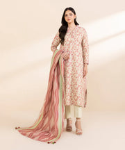 2 Piece - Printed Light Khaddar Suit