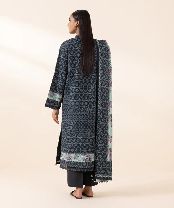 3 Piece - Printed Light Khaddar Suit