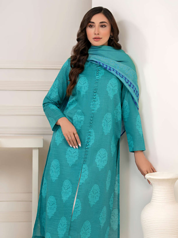 2 Piece Khaddar Suit-Printed (Unstitched)